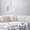 LAMPA wisząca REA RLD93163-1W Zumaline okrągła OPRAWA zwis abażurowy biały