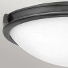 Sufitowa lampa na korytarz Collier HK-COLLIER-F-M-BX okrągła biała czarna