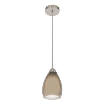 LAMPA wisząca NIKI LP-567/1P dym Light Prestige loftowa OPRAWA szklany zwis przydymiony