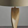 Podłogowa lampa z abażurem Abia 95454 spirala beżowy drewniany