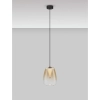 Owalna lampa wisząca JAREVIA LE45125 LED 3W 3000K szklana złota