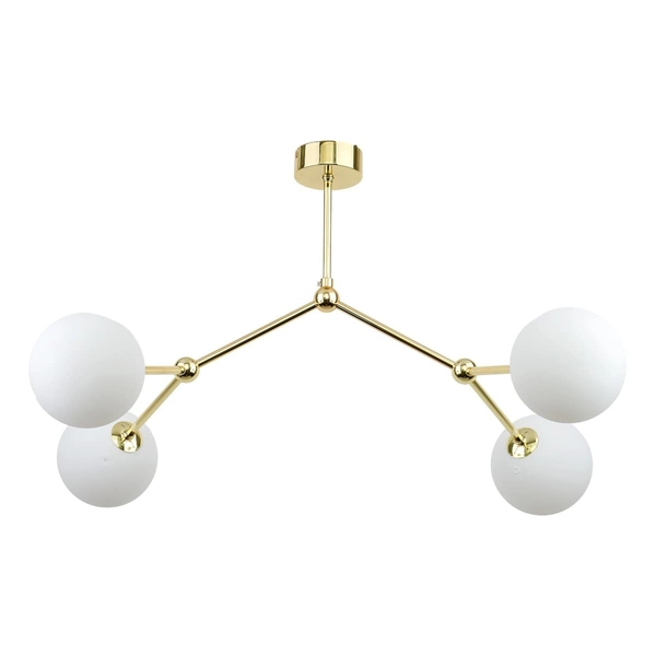 Molekułowa sufitowa lampa Fairy 6470 TK Lighting szklane klosze kule złota