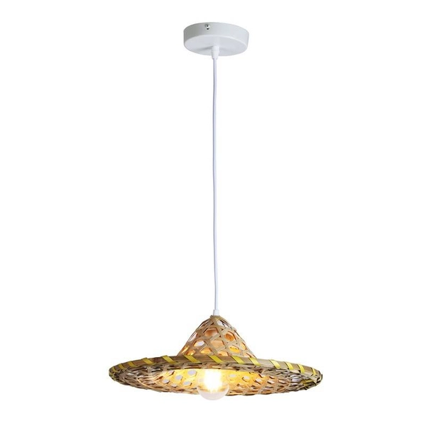 Pleciona lampa zawieszana Boho ABR-LWBRA Abruzzo do jadalni beżowa