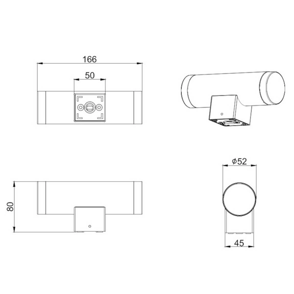 Łazienkowy kinkiet ścienny RAY 283110206 Trio LED 4W 3000K IP44 srebrny