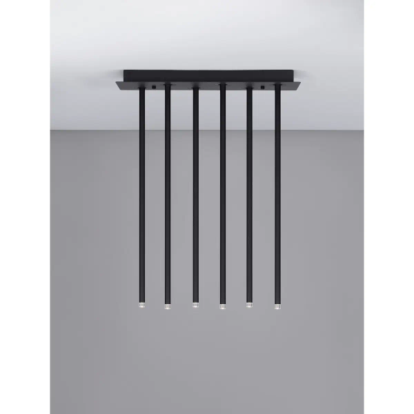 Lampa sufitowa metalowa NOVENCIO LE45465 LED 17W 3000K czarna