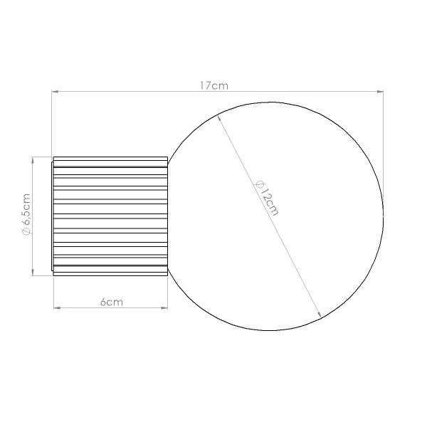 Lampa ścienna do łazienki HALO SL.1707 kula IP44 szklana biała