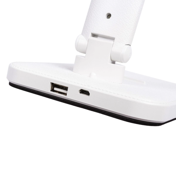 Biała lampa gabinetowa CCT LBW6CCT metalowa LED 6W 3000-6000K z regulacją