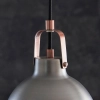 Industrialna lampa wisząca Lazenby 102544 metalowa czarna