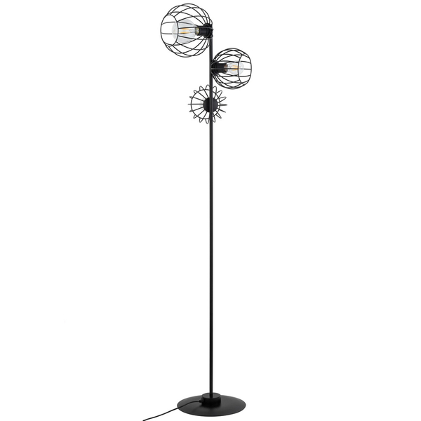 Stojąca lampa loft Madam 32375 podłogowy druciak czarny do salonu