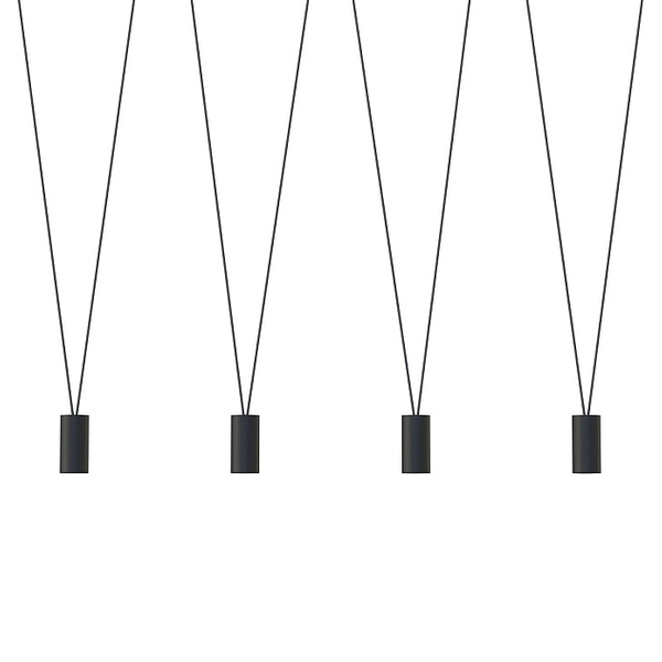 Czarna lampa wisząca More Tone 7822 minimalistyczna do sypialni