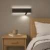 Ledowy kinkiet naścienny Resort ML1568 LED 10W+3W 4000K czarny