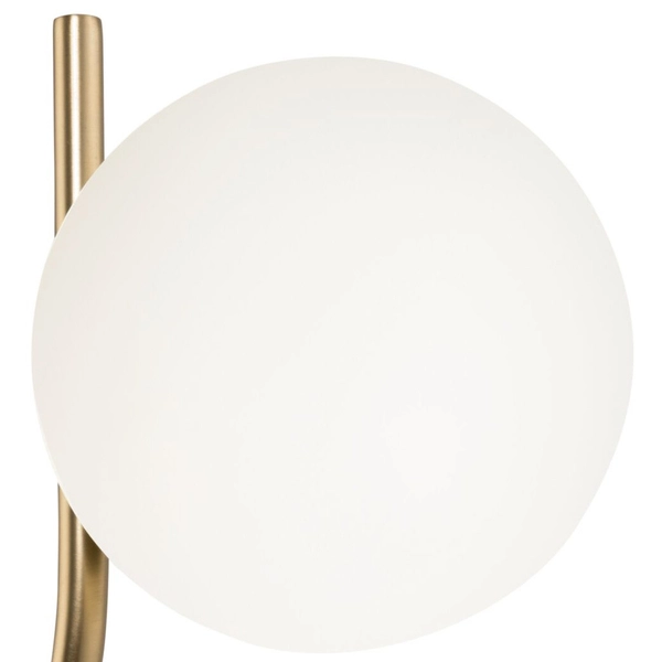 Nowoczesna lampa ścienna Rendez-vous MOD109WL-01BS biała mosiądz