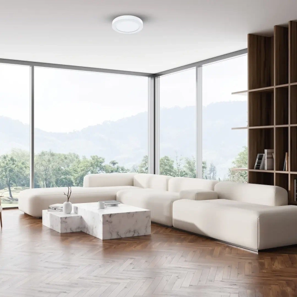 Nowoczesny plafon sufitowy Evora ML1786 LED 6W 3CCT do salonu biały