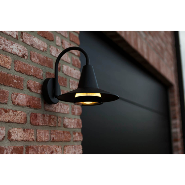 Tarasowa lampa ścienna SWAN 5213901012 kapuelusz metalowy czarny
