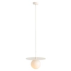 Zwisająca lampa do salonu LOOP 1125G9_S Aldex szklana kula kremowy