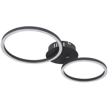 Lampa sufitowa KENDY 67233-24S metalowa pierścienie LED 24W 3000K czarne