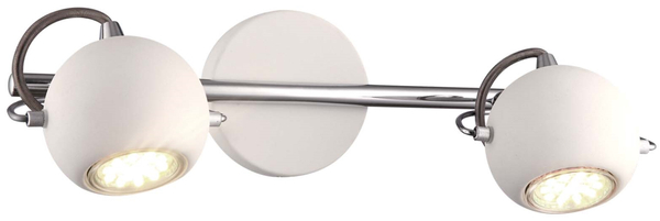Ścienna lampa Salva K-8002/2 WH nad lustro biała chrom
