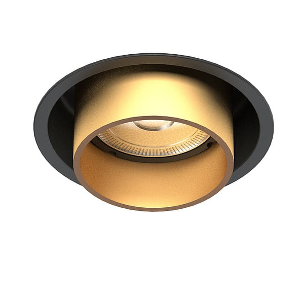 Lampa do kuchni sufitowa Mono Slide 10800 Nowodvorski podtynkowa czarna złota