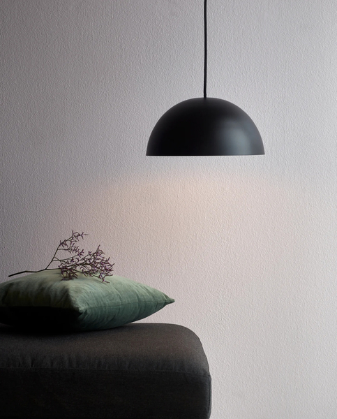 Wisząca lampa do salonu Ellen 48563003 Nordlux kopuła czarna