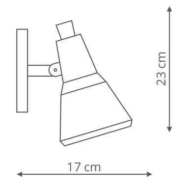 Kinkiet LAMPA ścienna AULETTA LP-507/1W Light Prestige metalowa OPRAWA industrialny reflektorek regulowany miedziany