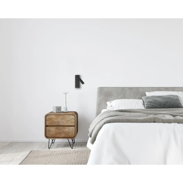 Regulowany kinkiet ścienny Cali WL-21017-BL LED 2,5W 3000K tuba czarna