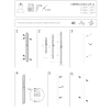 Podłużna ścienna lampa COMMA 11876 LED 19W 3000K czarna