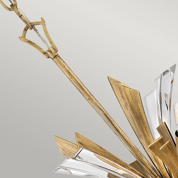 Dekoracyjna wisząca lampa QN-VIDA-13P-L gałęzie złote