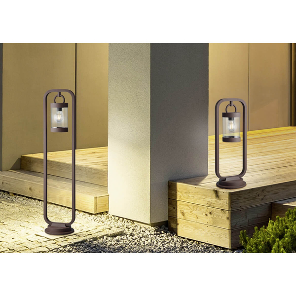 Ogrodowa lampa z czujnikiem zmierzchu CUSTYRA DL124404160 IP44 miedziana
