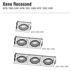 Oprawa podtynkowa downlight Xeno 52408 z regulacją Saxby aluminium