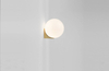 Kulista lampa ścienna Boll MSE010400223 biała złota