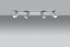 LAMPA sufitowa SL.0463 metalowa OPRAWA plafon regulowane reflektorki białe