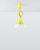 Wisząca LAMPA industrialna SL.0580 pająk OPRAWKA przewody ZWIS kable żółta