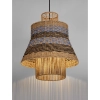 Wisząca lampa MURVOLO LE45361 boho brązowa niebieska