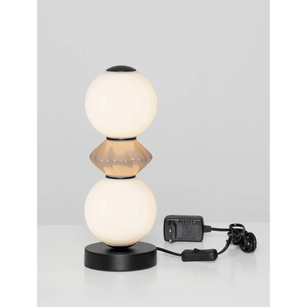 Nocna lampka do sypialni MONRETA LE45239 LED 12W 3000K biała mokka