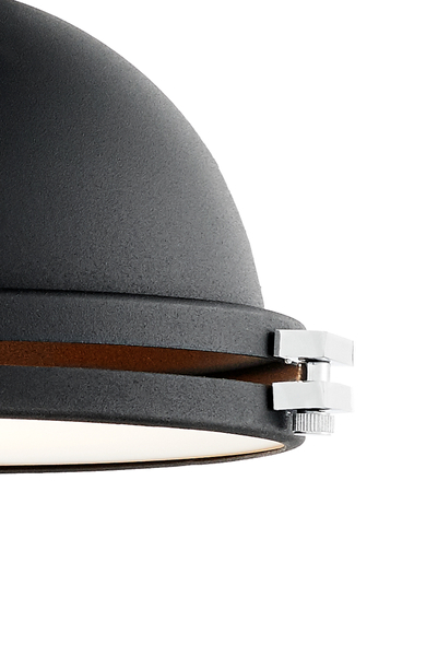 Industrialna LAMPA wisząca NAUTILIUS M 10268106 Kaspa okrągła OPRAWA na łańcuchu ZWIS metalowy czarny