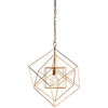 Wisząca lampa designerska L&-190032 Light& klatka druciana złota