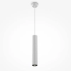 Minimalistyczna sufitowa lampa Calipso P106PL-01-GU10-W tuba biała