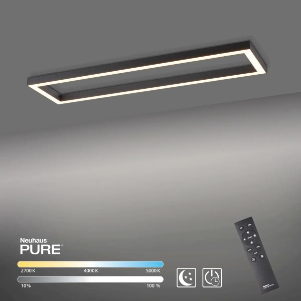 Lampa sufitowa na pilot PURE-LINES grafitowa 6023-13 1xLED 42W 2700-5000K regulacja jasności