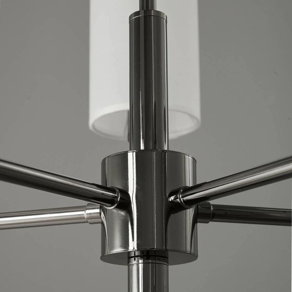 Wisząca lampa abażurowa DARLING ST-9501-5 BLACK czarny biały