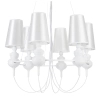 Żyrandol glamour Queen ST-7105-6S white Step pałacowy do salonu biały