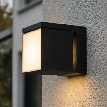 Oprawa elewacyjna CUBIC czarna AZ6688 1xLED 18W 4000K qube