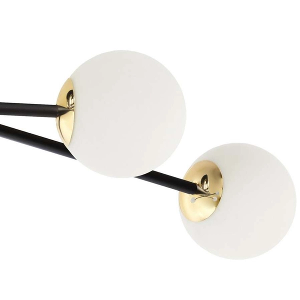 Modernistyczna LAMPA sufitowa ASTRA 10776602 Kaspa loftowa OPRAWA szklane kule balls czarne białe