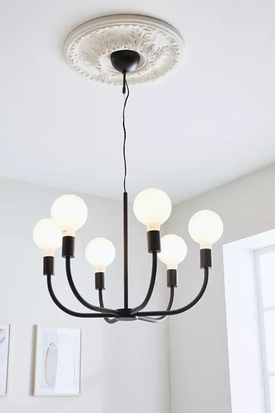 Industrialna lampa wisząca Amistoso czarna metalowa