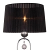 Klasyczna lampa stojąca Bello na stół glamour czarna chrom