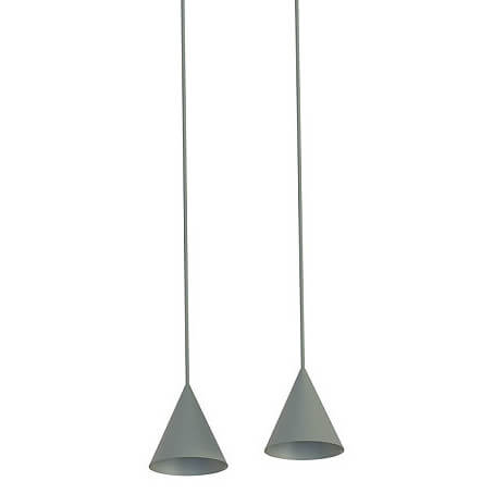 Lampa wisząca do sypialni Fourty 11472 regulowane tuby metalowe jedwabisty grafit