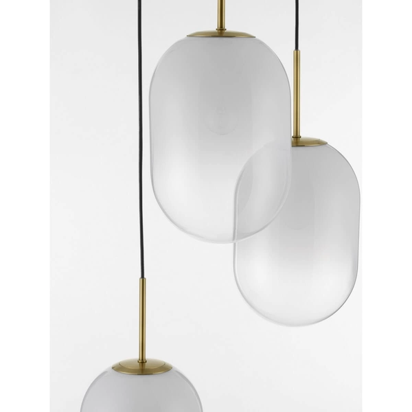 Wisząca lampa do przedpokoju Acuyo LE43358 biała złota