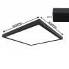 Panel ledowy sufitowy 354 LED 60W 4000K kwadrat czarny