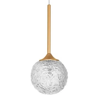 Kulista lampa wisząca Pasto nad stolik crystal złota