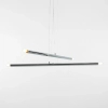 Wisząca lampa metalowa TUBO 1072L4 nad wyspę tuba chrom