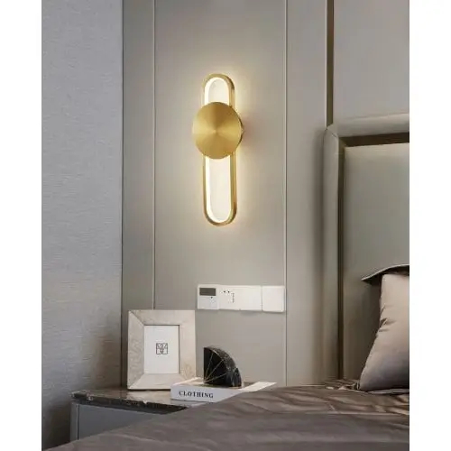 Lampa ścienna owalna Elyptica CGELYPTICA40 LED 10W 3000K mosiądz